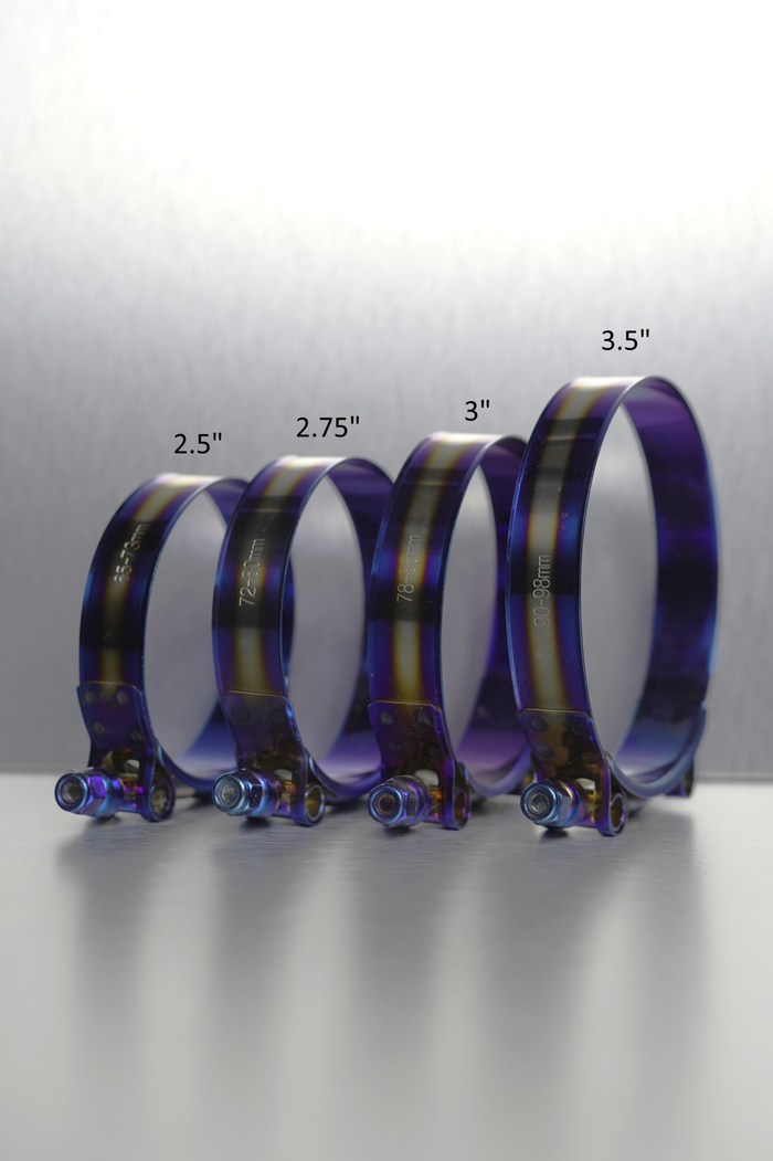 Titanium Clamps 2.5" / 2.75" / 3" / 3.5"